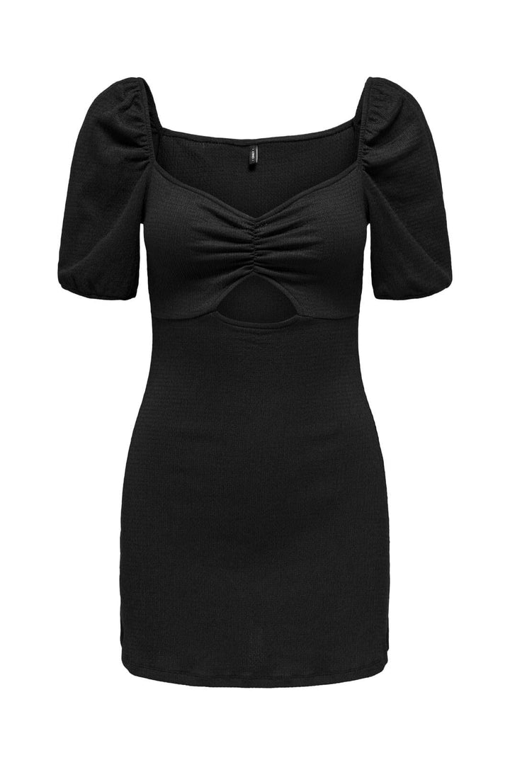 Only - Onlhillary Fili Square Neck Dress - 4678782 Black