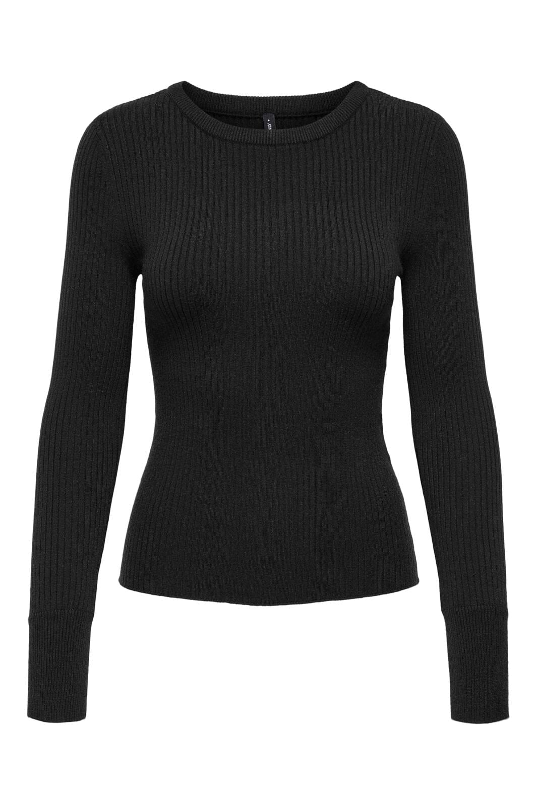 Only - Onlibi Ls Rib O-Neck Cc Knt - 4703798 Black