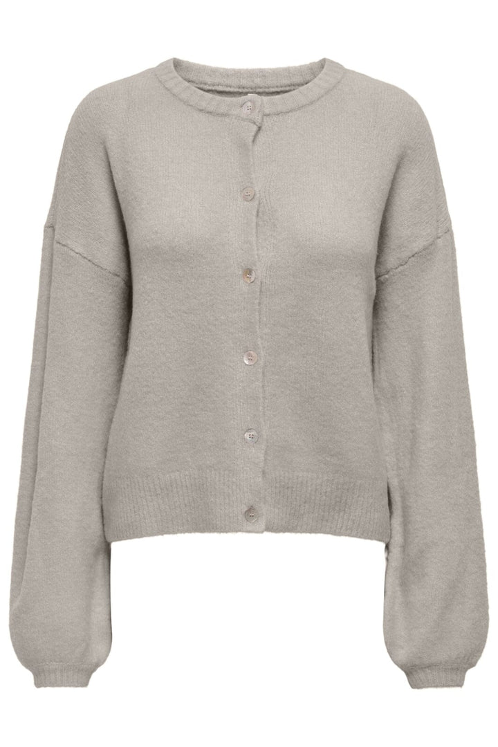 Only - Onlisabella L/S North Cardigan Knt - 4843081 Pumice Stone