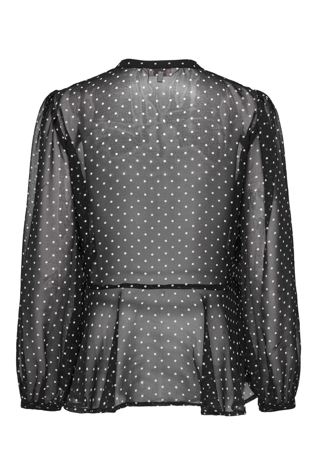 Only - Onlisabella Ls String Top - 4707520 Black White Dot