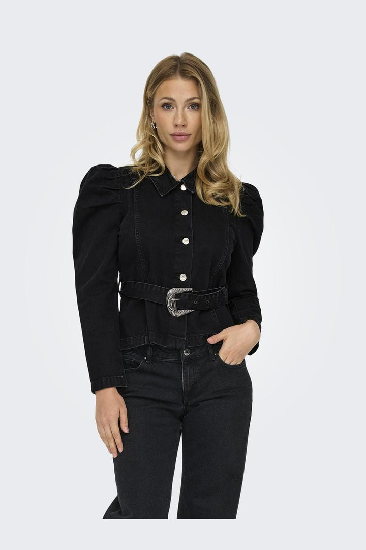 Only - Onljules L/S Buckle Belt Jacket Ana - 4364445 Washed Black