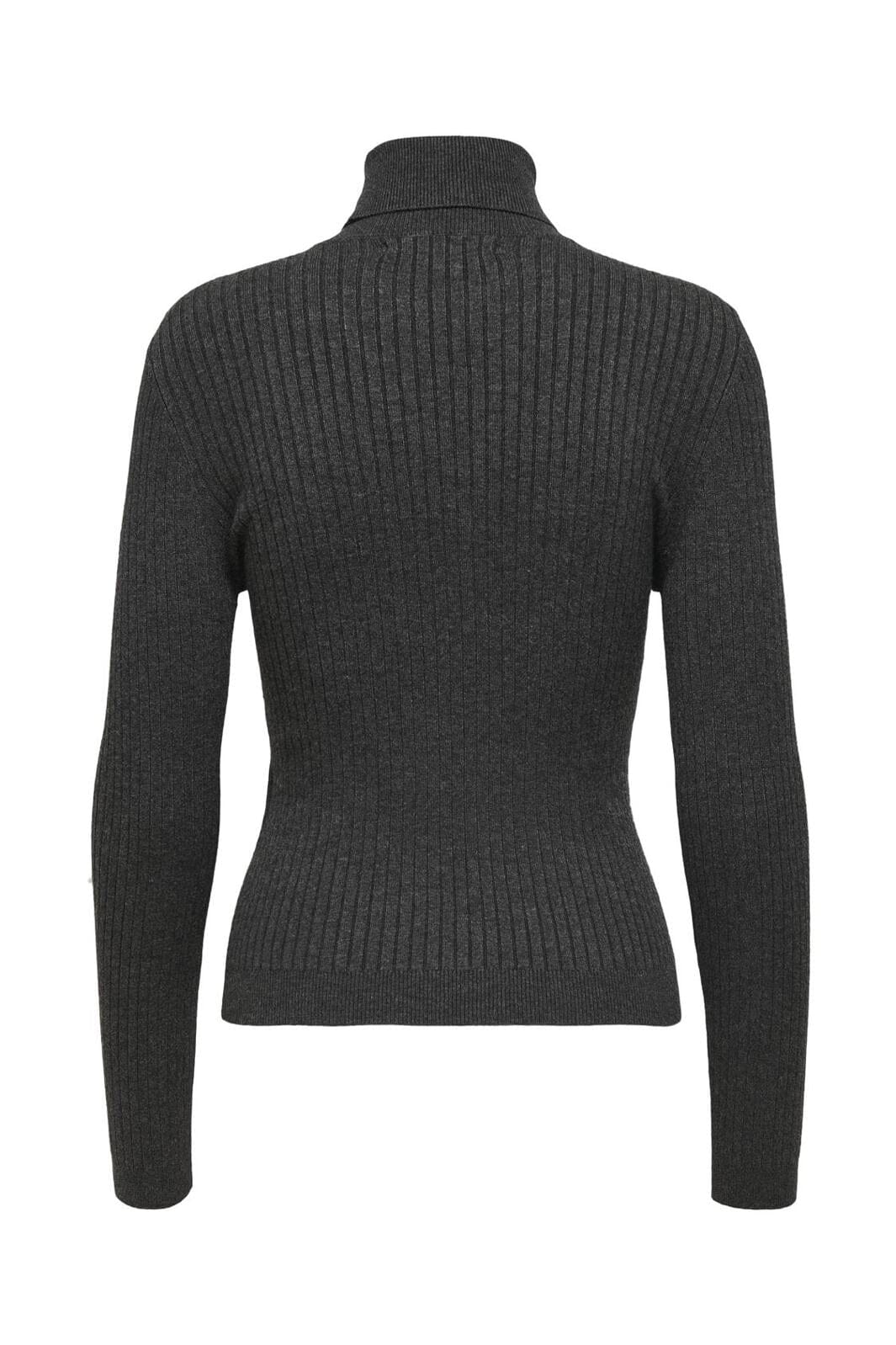 Only - Onlkarol L/S Rollneck Pullover Knt - 3452284 Dark Grey Melange