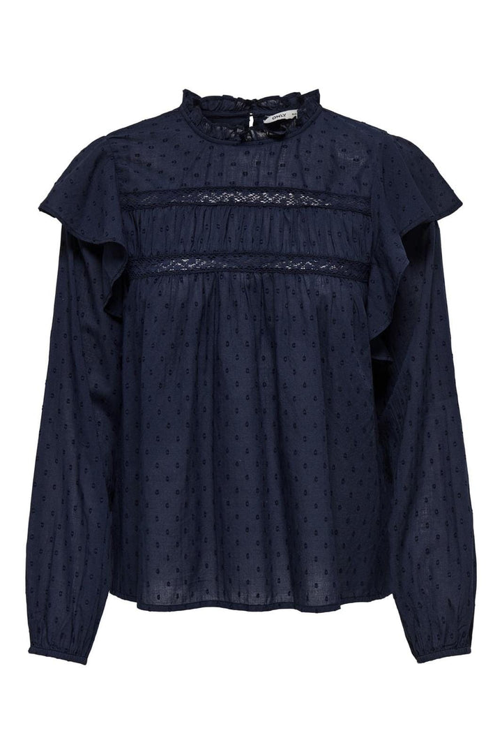 Only - Onlkatti L/S Dobby Top - 4591846 Navy Blazer