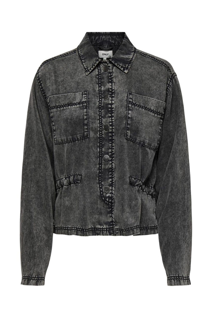 Only - Onlkenya Life Acid Wash Jacket Cc - 4649759 Black Acid Wash