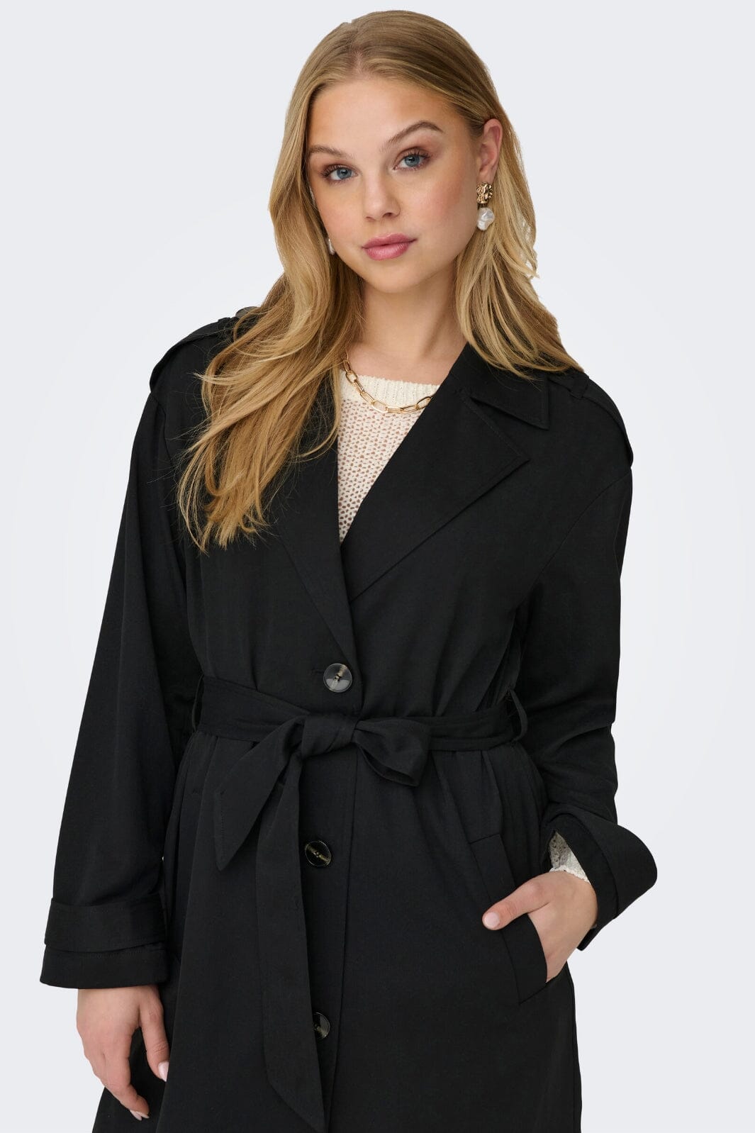 Only - Onlline X-Long Trenchcoat - 3574598 Black