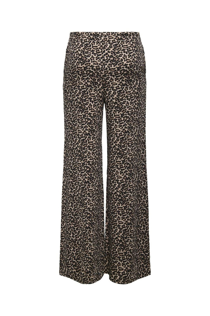 Only - Onllinette Wide Pants - 4741647 Black Leo