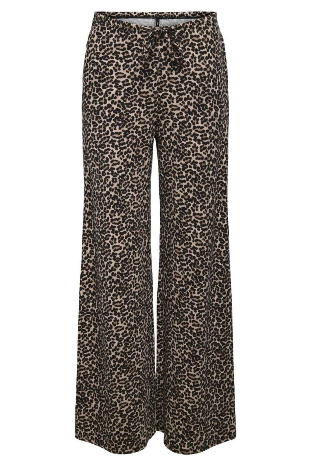 Only - Onllinette Wide Pants - 4741647 Black Leo Bukser 