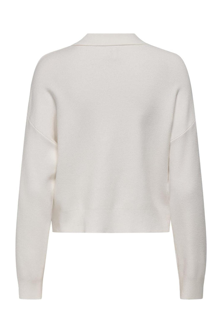 Only - Onllucy Ls Polo Neck Knt - 4742205 Cloud Dancer