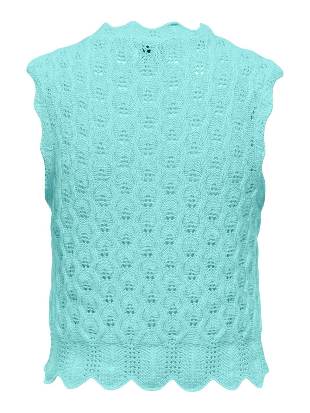 Only - Onlluna Life Sl O-Neck Tank Knt - 4464322 Light Blue