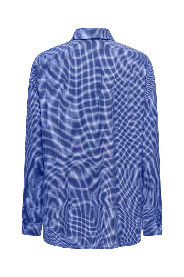 Only - Onlmaggie L/S Check Shirt - 4710631 Amparo Blue White