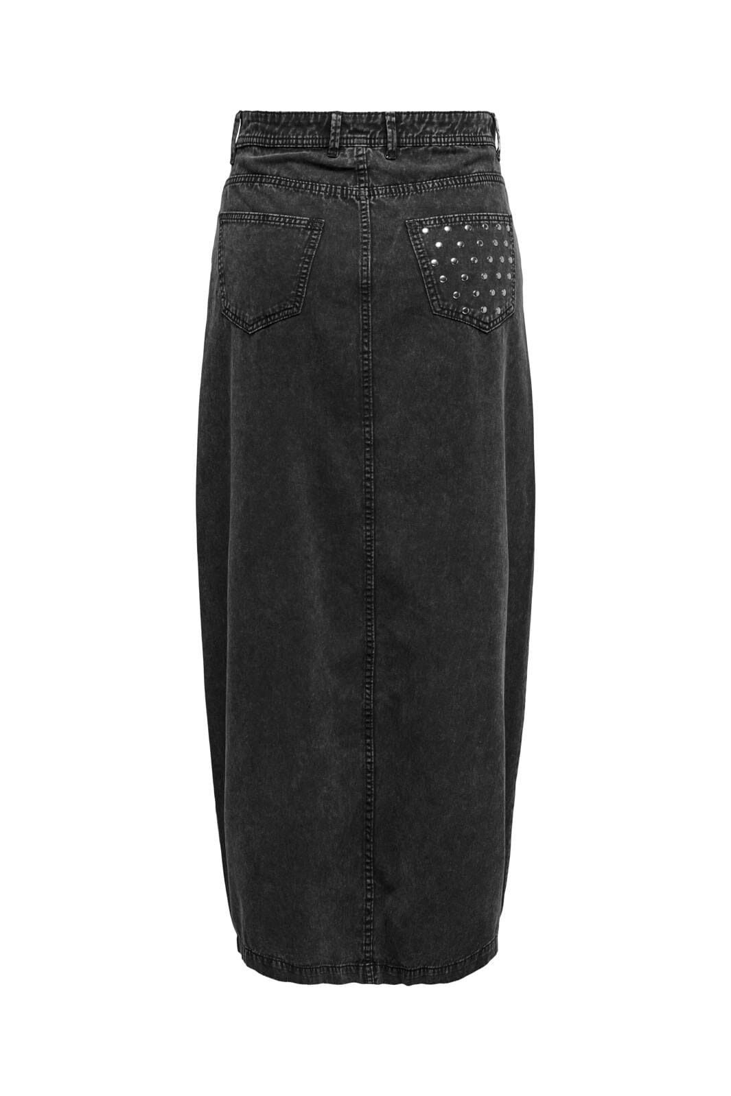 Only - Onlmanja Studed Long Skirt - 4467435 Black