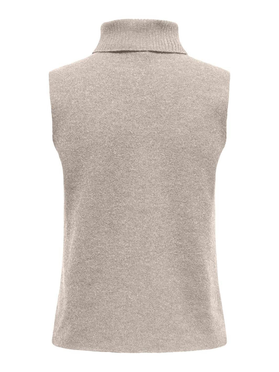 Only - Onlmatty S/L Soft Roll Neck Top Cc Swt - 4725254 Pumice Stone Melange