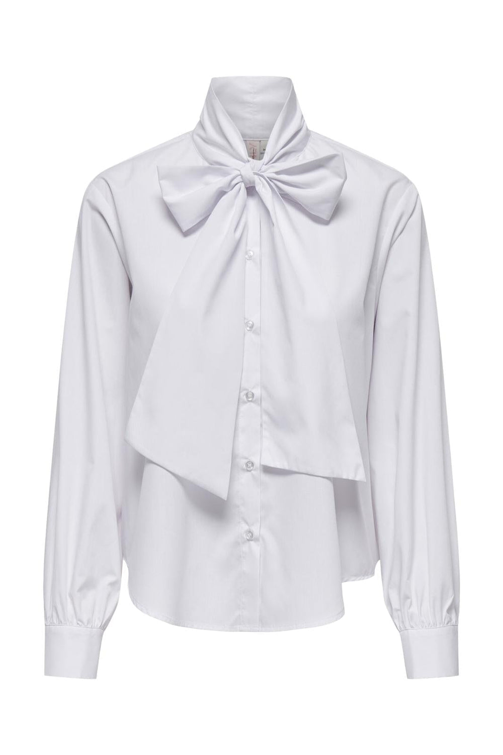 Only - Onlmerle Tie Detail Ls Shirt - 4693815 Bright White