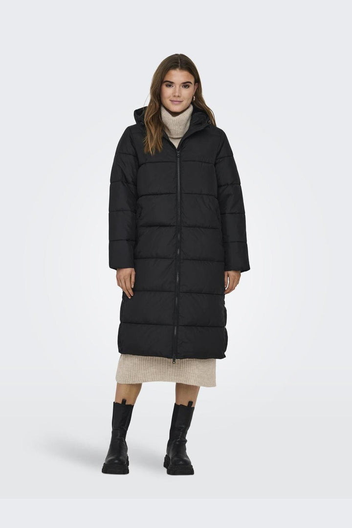 Only - Onlmontana Long Puffer Jacket - 3584051 Black