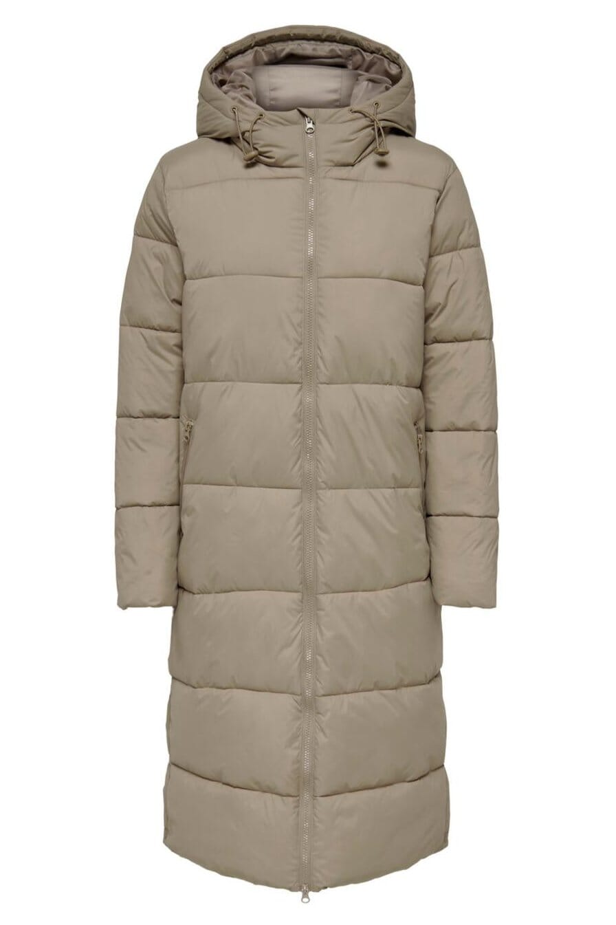 Only - Onlmontana Long Puffer Jacket - 3810328 Silver Mink