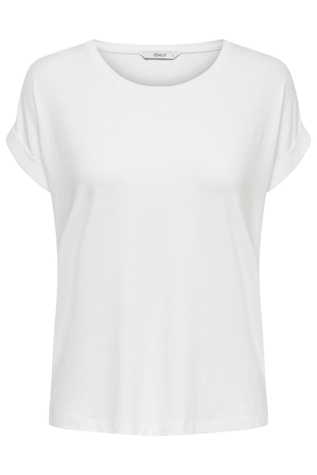 Only - Onlmoster S/S O-Neck Top - 2079282 White