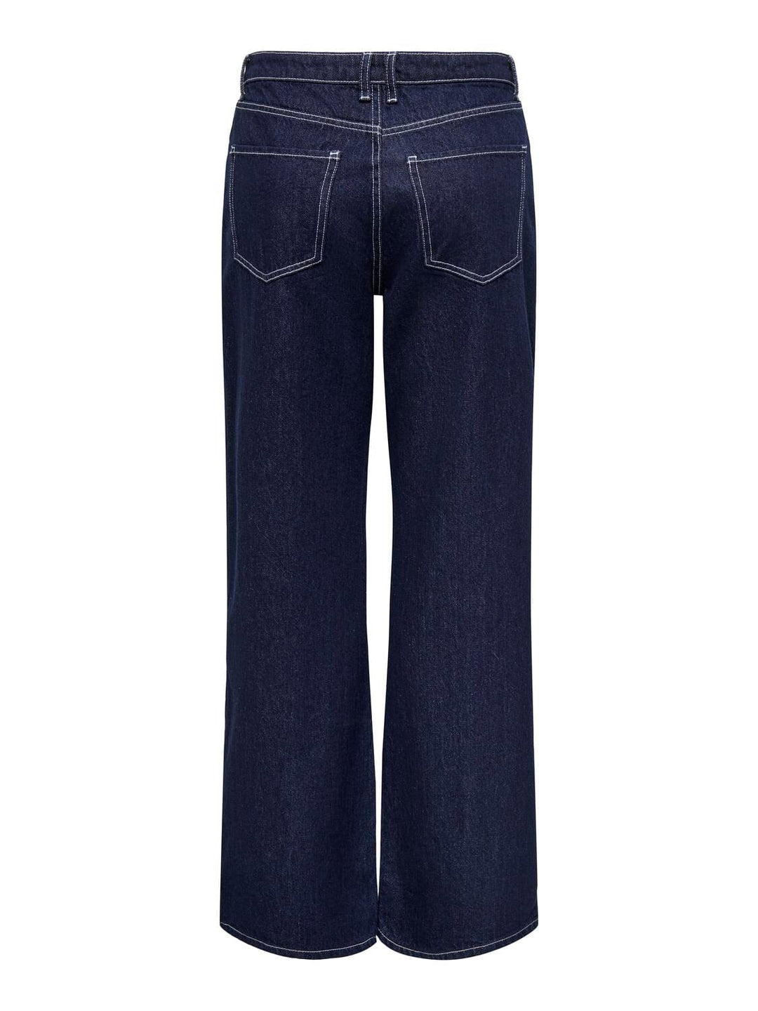 Only - Onlnehva Solid Wide Azg - 4608298 Dark Blue Denim Bukser 