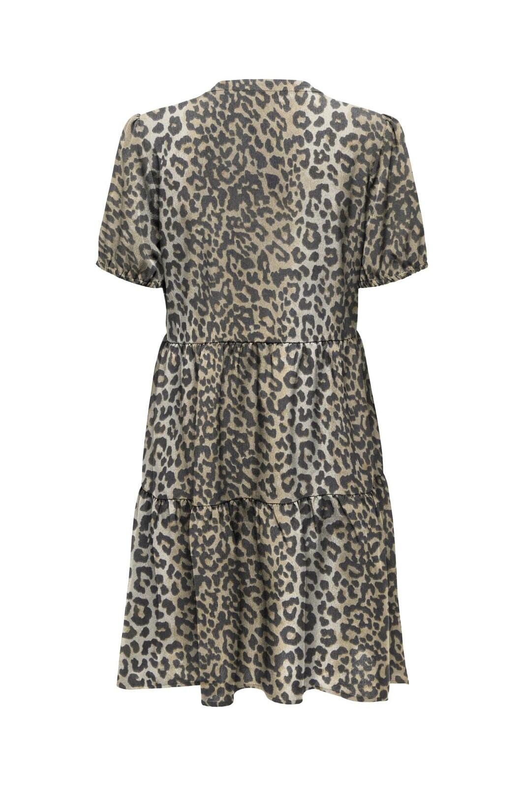 Only - Onlnova Life Elite S/S Thea Dress - 4746339 Timber Wolf 631 Wildlife