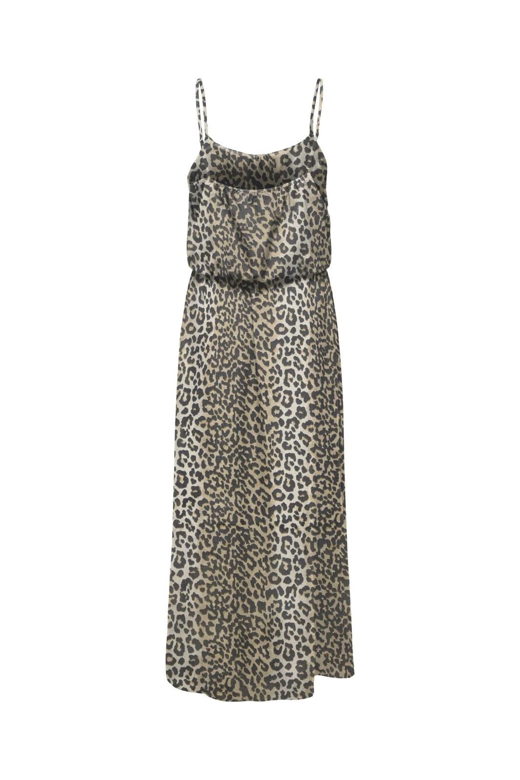 Only - Onlnova Life Elite Strap Maxi Dress - 4746562 Timber Wolf 631 Wildlife