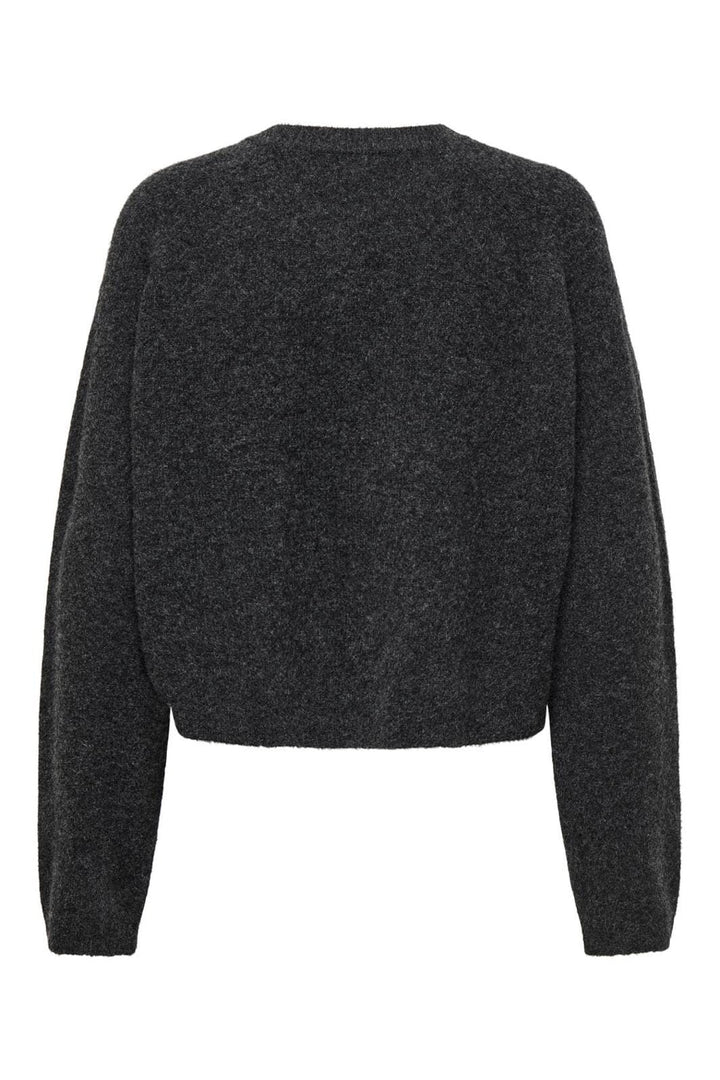 Only - Onlpiemonte L/S Cardigan Knt - 4705268 Dark Grey Melange