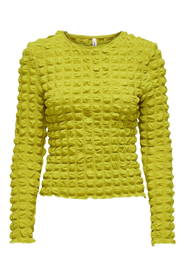 Only - Onlsebbe L/S O-Neck Top - 4604445 Citronelle