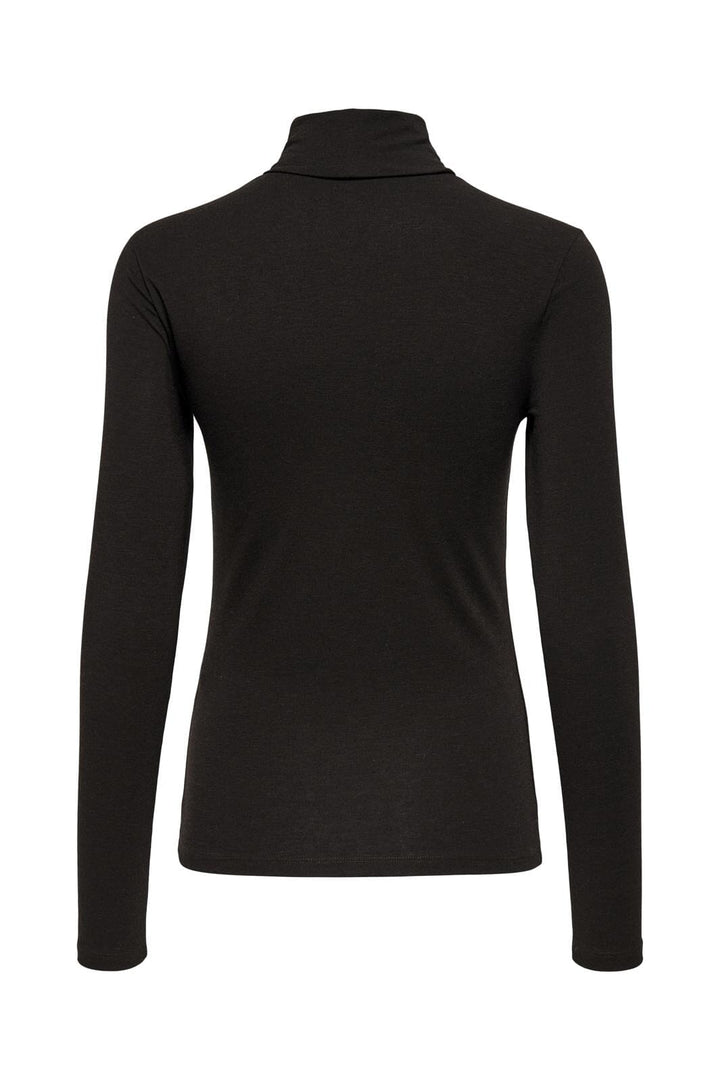 Only - Onlsia L/S Roll Neck Top Box - 4607625 Black Coffee