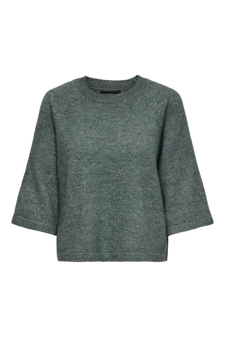 Only - Onlsimoni 3/4 Pullover Knt - 4681076 Balsam Green Melange