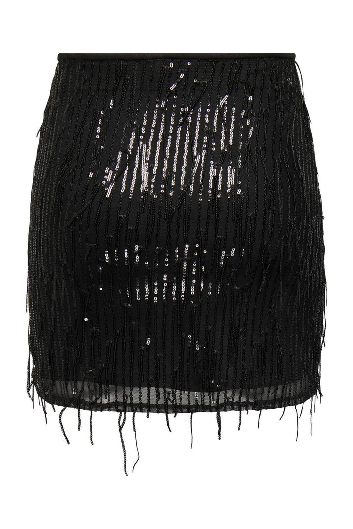 Only - Onlspacy Short Sequins Skirt 15305742 - 4410945 - Black Black Sequins