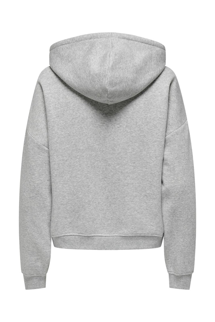 Only - Onlsweat Life L/S Hoodie Pkt Swt - 4509771 Light Grey Melange