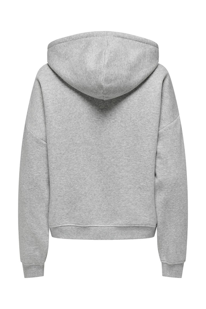 Only - Onlsweat Life L/S Hoodie Pkt Swt - 4509771 Light Grey Melange