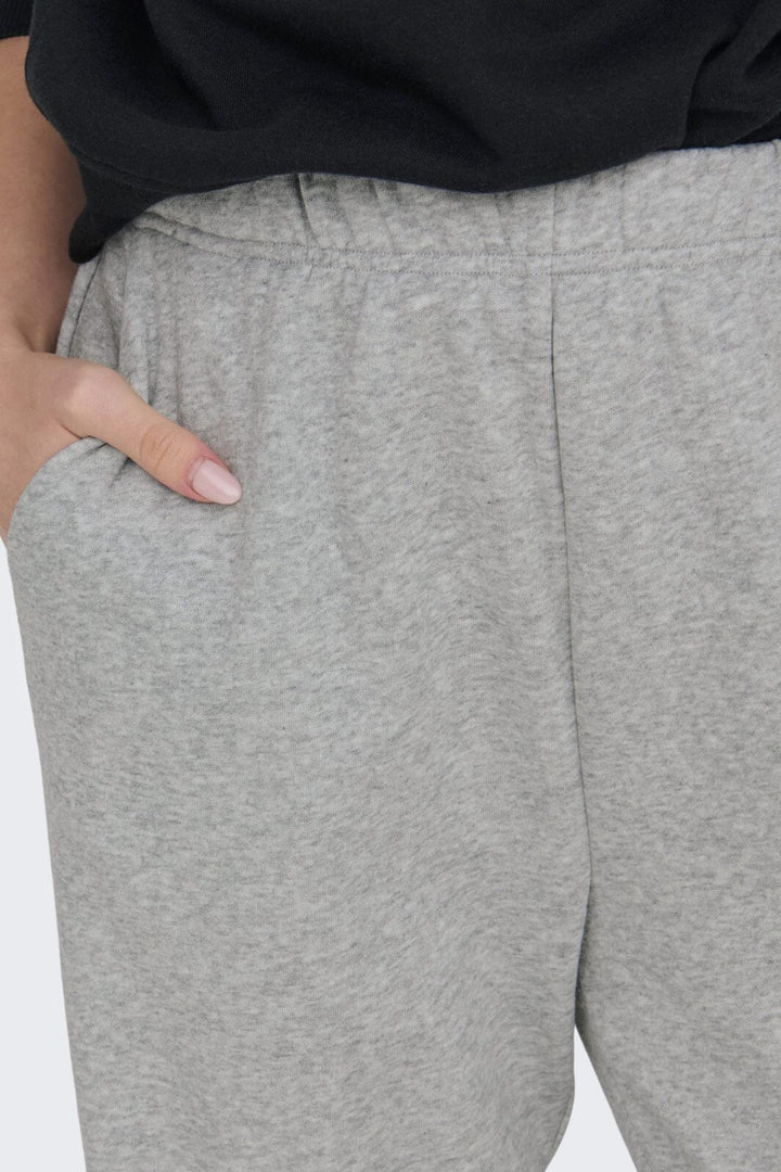 Only - Onlsweat Life Pants Relaxed Swt - 4509766 Light Grey Melange Sweatpants 