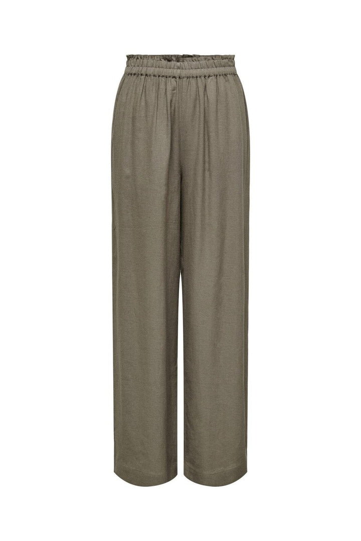 Only - Onltokyo Linen Blend Pant - 4383718 Brindle