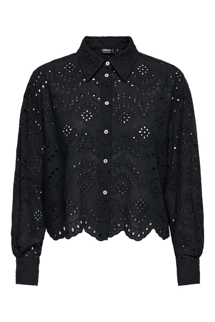 Only - Onlvalais L/S Shirt - 4488516 Black