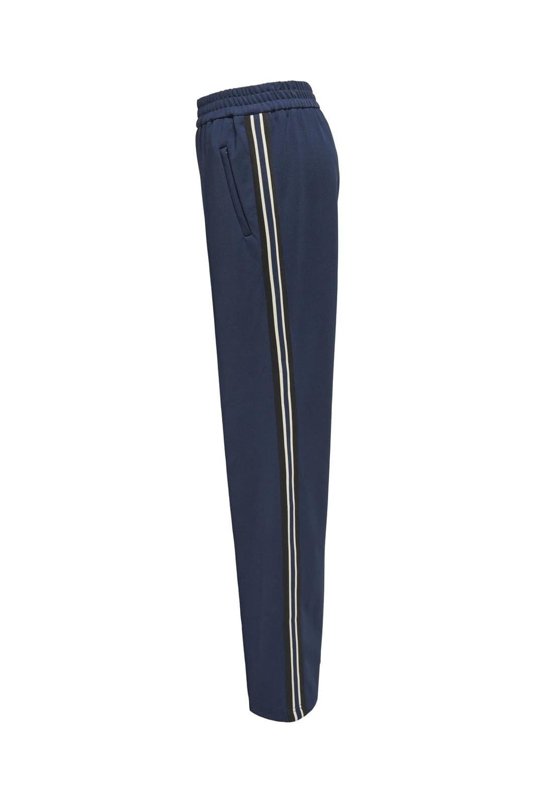 Only - Onlwarm Up X Track Pant - 4748811 Navy Blazer W. Whitecap Gray Tape