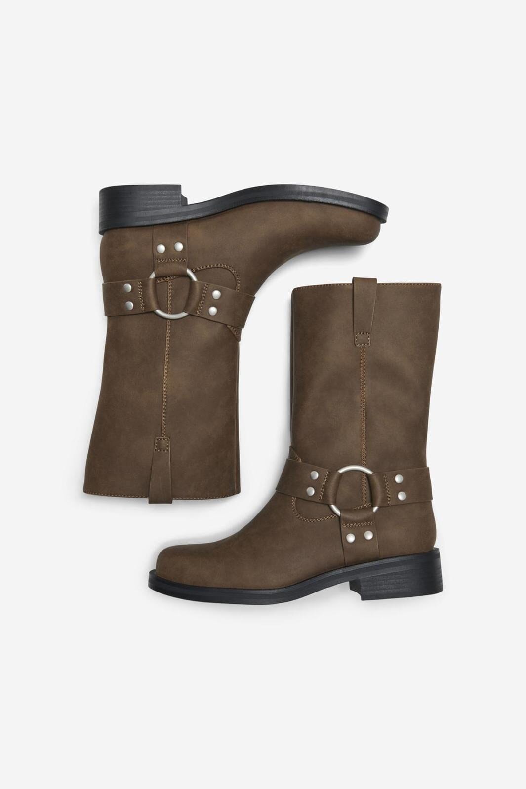 Only Shoes - Onlbax-1 Pu Biker Boot - 4564025 Brownie