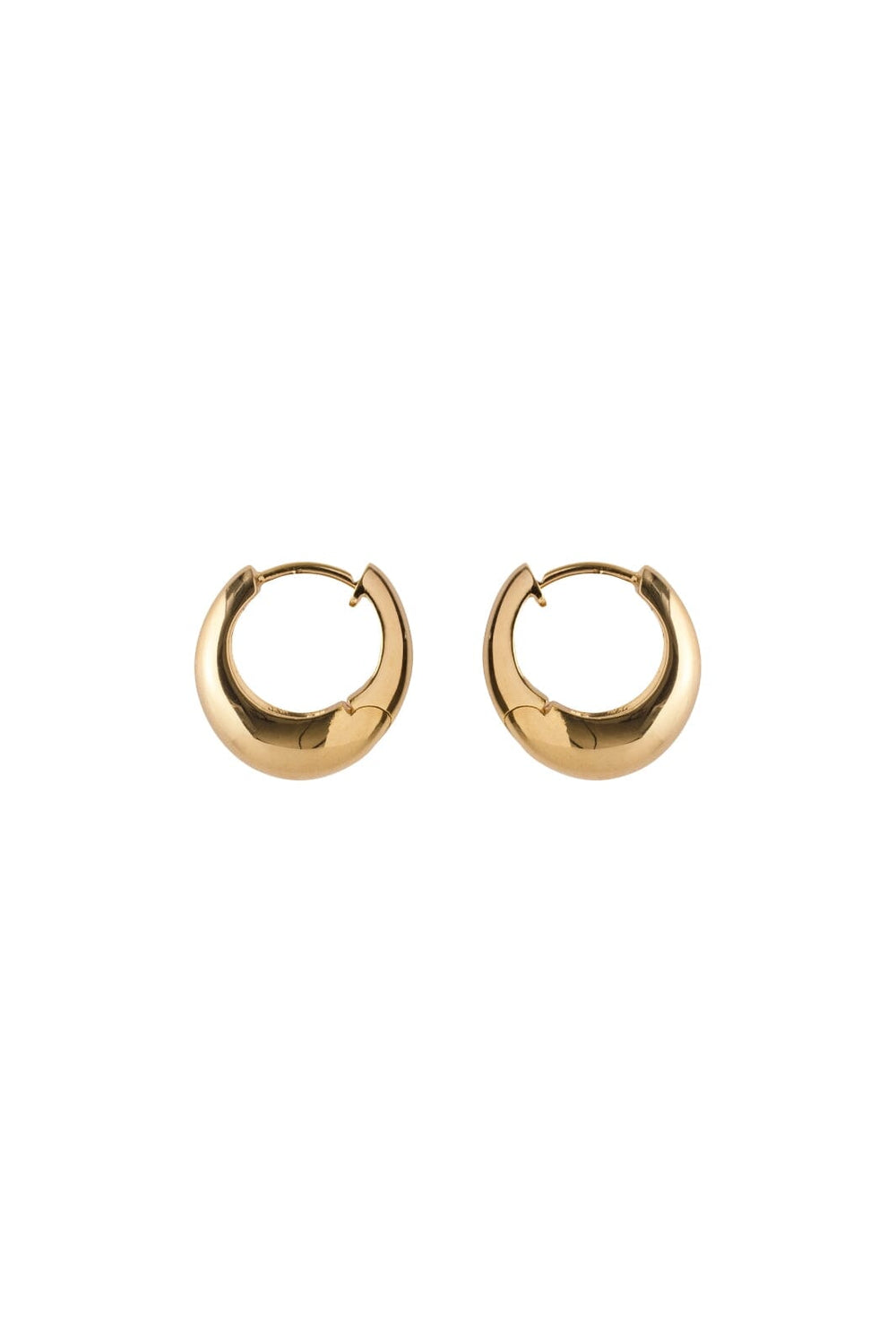 Pernille Corydon Jewellery - Mini Globe Huggies - Goldplated Øreringe 