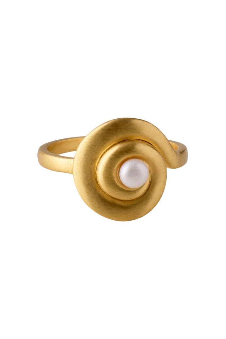 Pernille Corydon Jewellery - Shell Flower Ring - Goldplated Ringe 