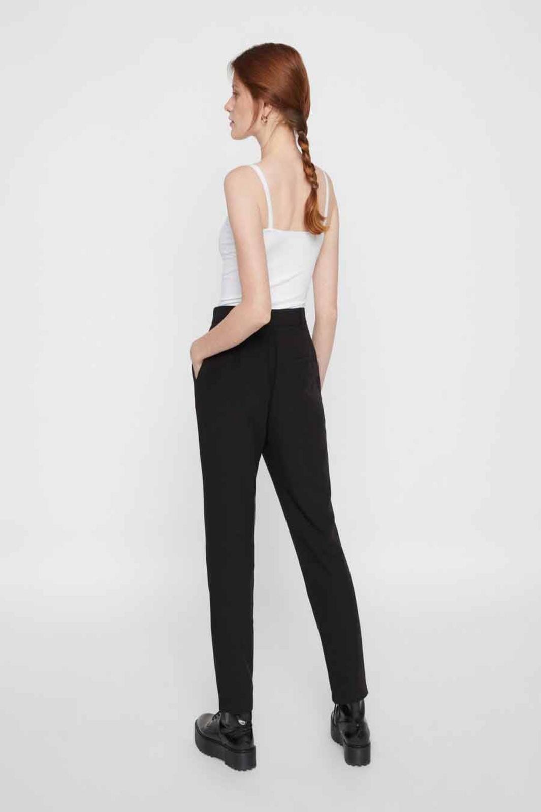 PIECES - Boss Ankel Pants - Black Bukser 