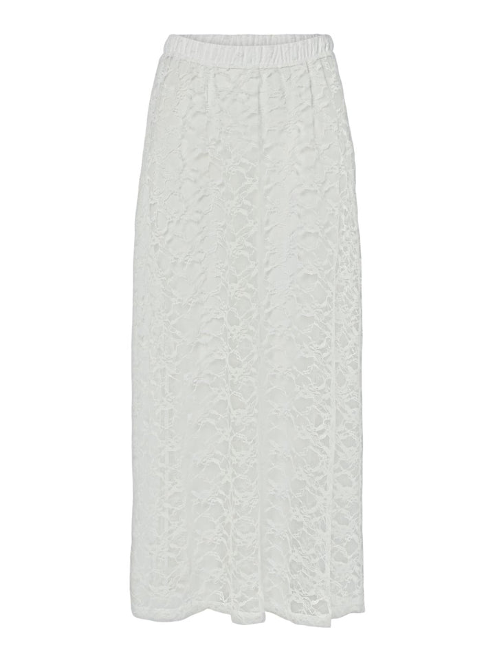 Forudbestilling - Pieces - Pcaddi Maxi Skirt - 4883612 Bright White