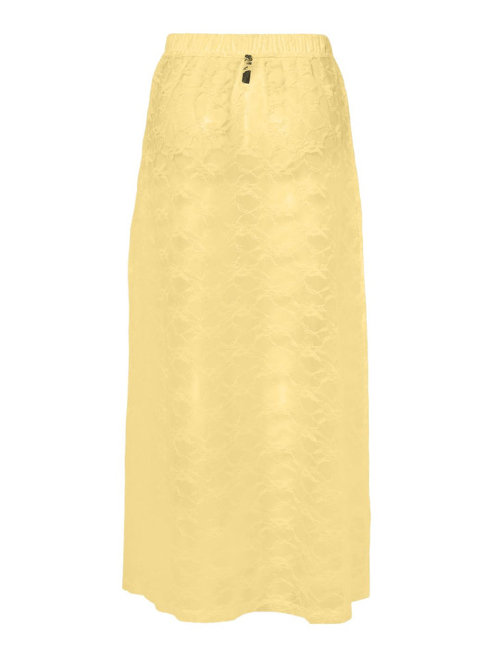 Forudbestilling - Pieces - Pcaddi Maxi Skirt - 4883613 Pale Banana