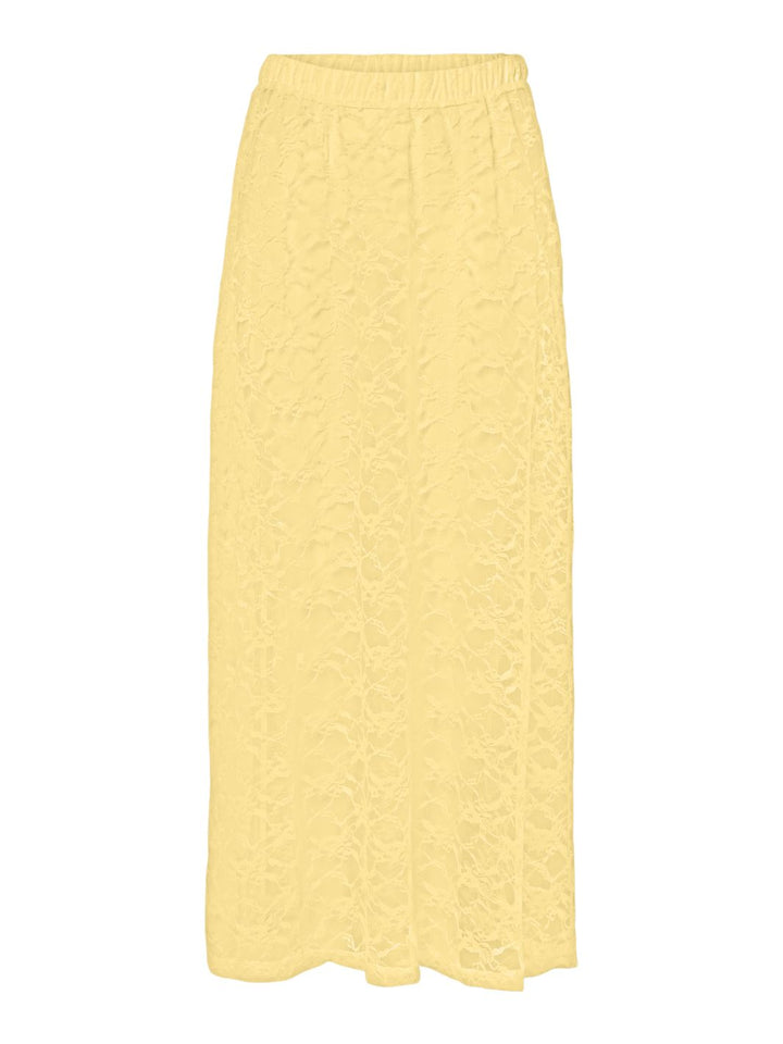 Forudbestilling - Pieces - Pcaddi Maxi Skirt - 4883613 Pale Banana