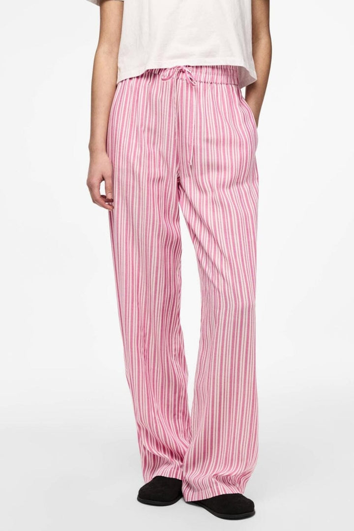 Pieces - Pcalvina Pants - 4472395 Ibis Rose Cloud Dancer Bukser 