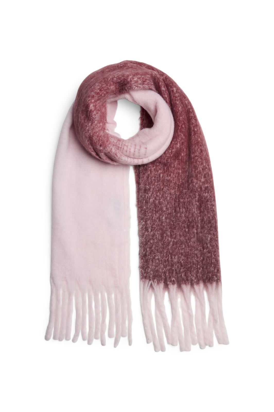 Pieces - Pcbea Long Scarf - 4547329 Tawny Port Ombre