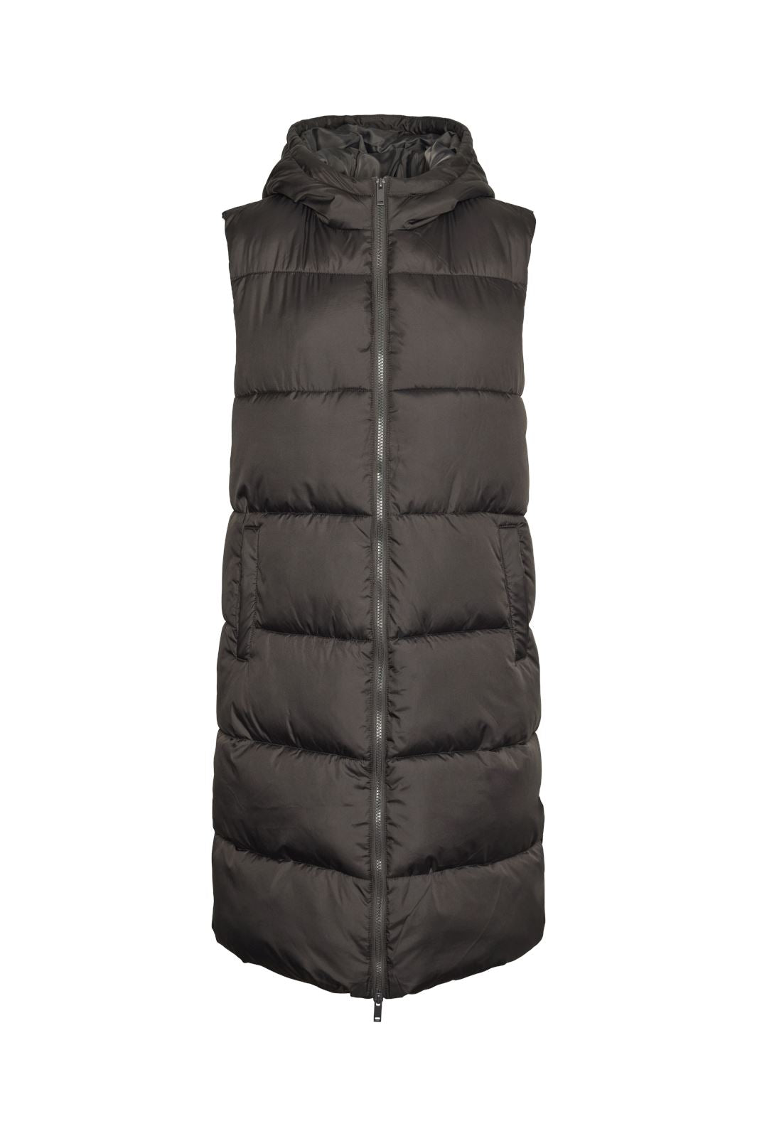 Pieces - Pcbee New Long Puffer Vest - 4523653 Magnet