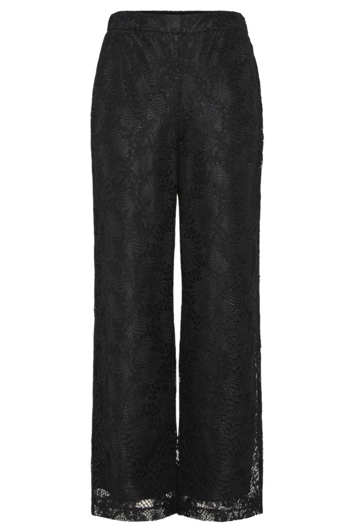 Pieces - Pcbosulla Lace Wide Pant 17154629 - 4644615 - Black