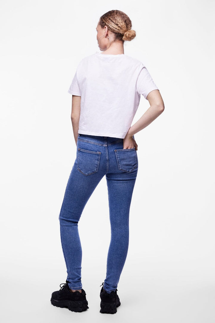 Pieces - Pcdana Mwst Skinny Jeans Mb402 - 4438579 Medium Blue Denim