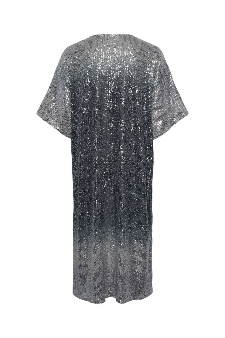 Pieces - Pcdelphia 2/4 Kimono - 4628340 Ombre Blue Gradient Silver Sequins