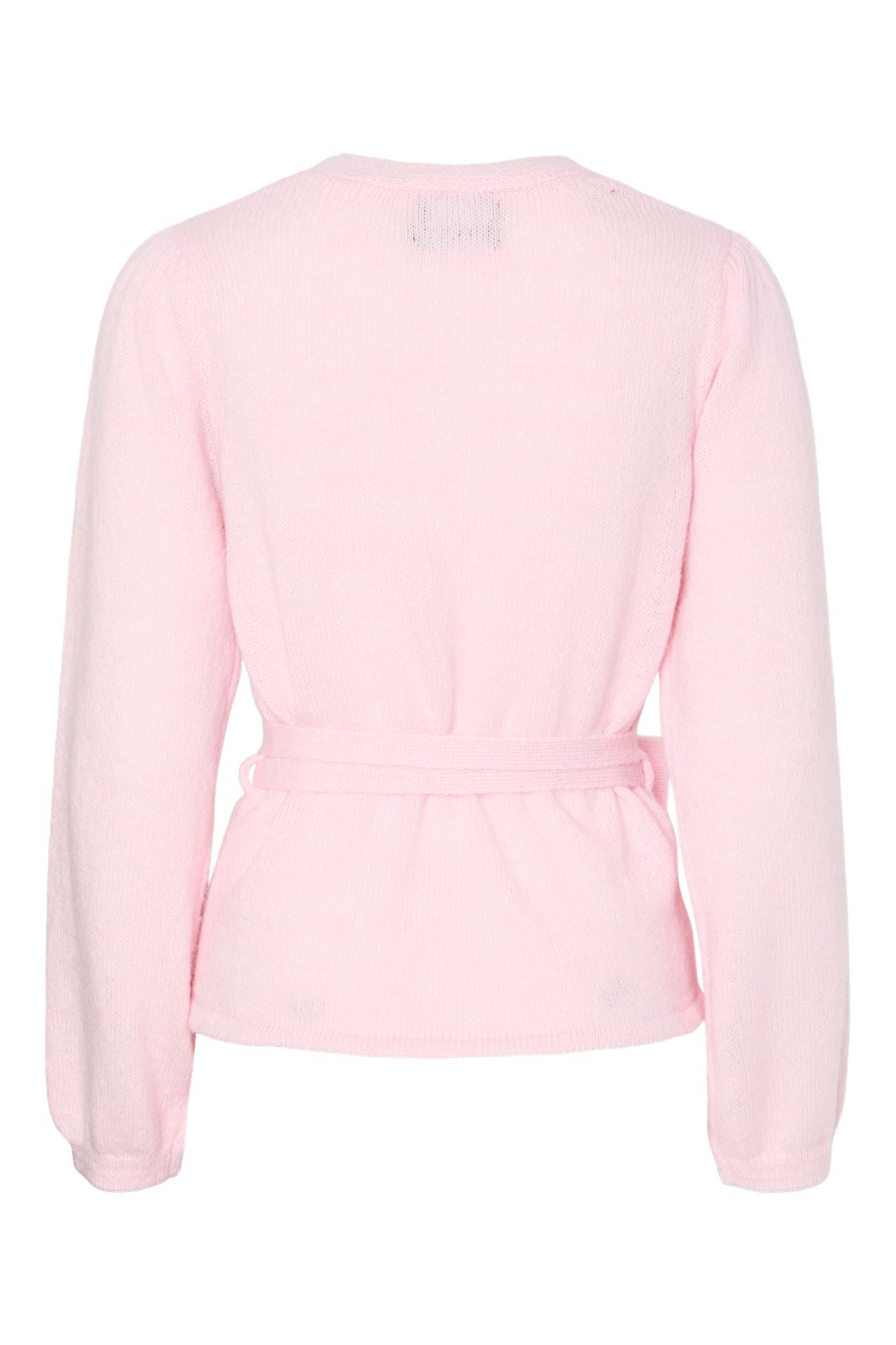 Forudbestilling - Pieces - Pcfleur Ls V-Neck Knit Cardigan Fsy - 4860355 Pink Tulle Melange