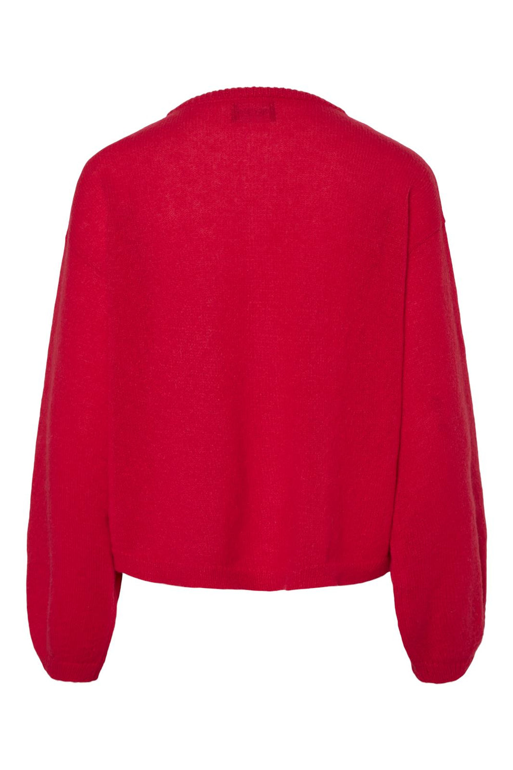 Pieces - Pcida Ls O-Neck Knit Cardigan Pwp Mm - 4757613 High Risk Red