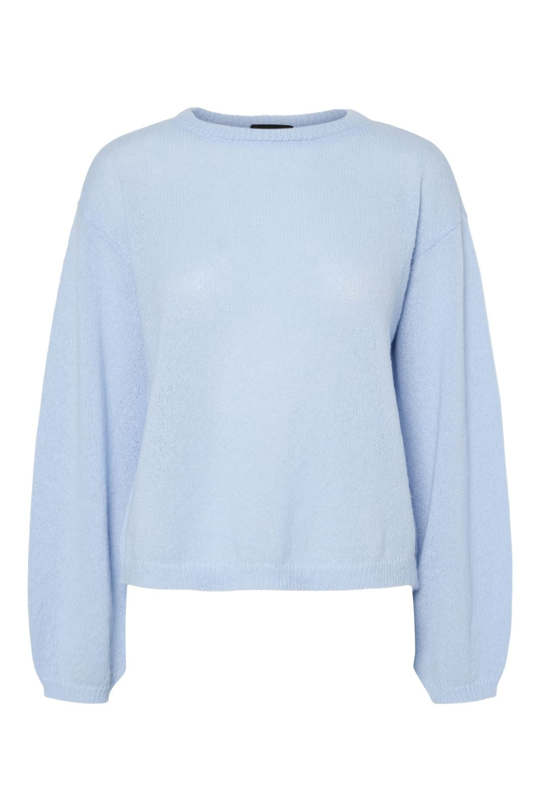 Pieces - Pcida Ls O-Neck Knit Pwp Mm - 4742185 Cashmere Blue